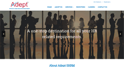 Desktop Screenshot of adeptshrm.com